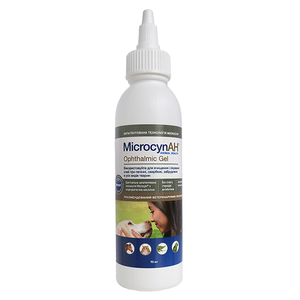 Microcyn Ophthalmic Gel МІКРОЦИН гель для очей всіх видів тварин , см фото 1