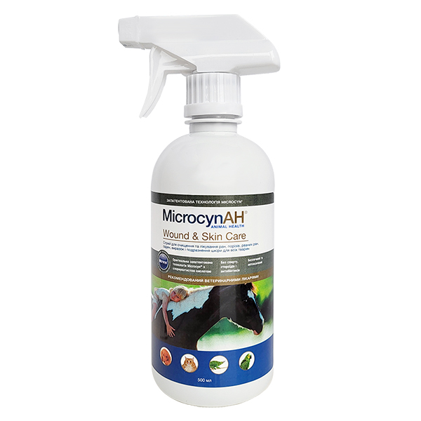 Microcyn Wound&Skin Care Spray МІКРОЦИН спрей для обробки ран і догляду за шкірою всіх видів тварин , см фото 1