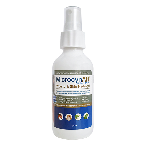 Microcyn Wound&Skin Care Hydrogel МІКРОЦИН гідрогель для обробки ран і догляду за шкірою всіх видів тварин фото 1