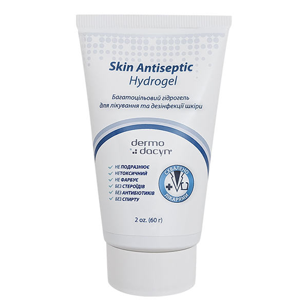 Microcyn Dermodacyn Skin Antiseptic Hydrogel МІКРОЦИН ДЕРМОДАЦИН гідрогель для обробки ран і догляду за шкірою фото 1