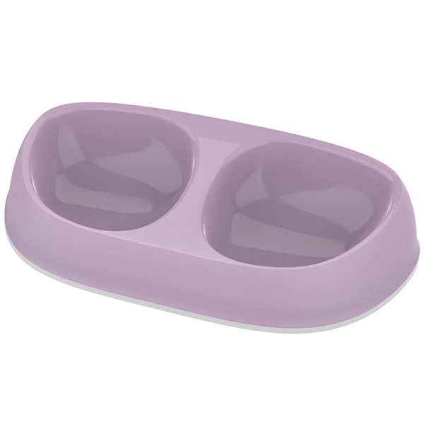 Moderna Double Sensibowl МОДЕРНА СЕНСІБОУЛ подвійна миска для котів, 2х , Ліловий см., 2x см., 29 см х 15 см х 6 см см фото 1