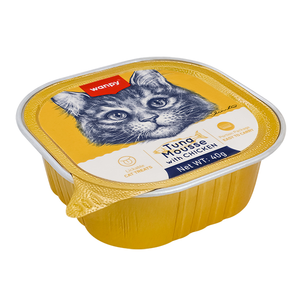 Wanpy Tuna&Chicken ВАНПІ ТУНЕЦЬ КУРКА консерви для котів, мус фото 1