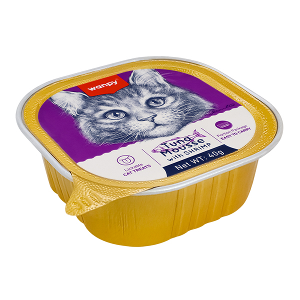 Wanpy Tuna&Shrimp ВАНПІ ТУНЕЦЬ КРЕВЕТКИ консерви для котів, мус фото 1