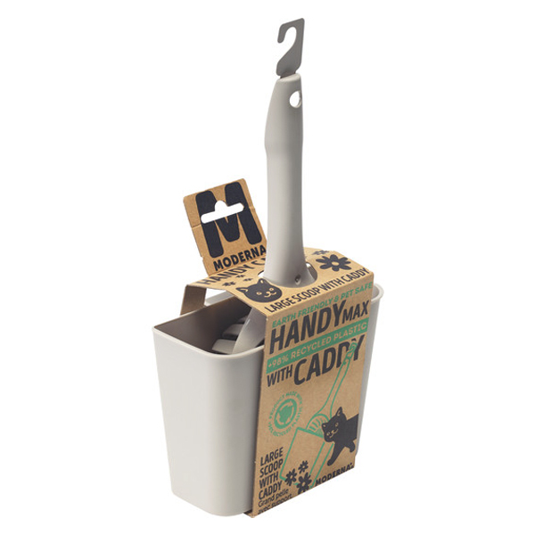 Moderna Handy Max with Caddy МОДЕРНА ХЕНДІ МАКС З ПІДСТАВКОЮ лопатка для наповнювача, комплект , Теплий сірий см., 16,7 см х 9,6 см х 29,7 см см фото 1