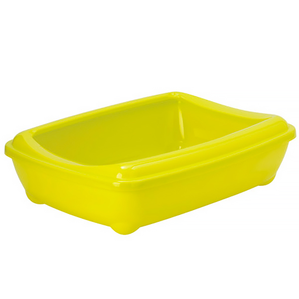 Moderna Arist-O-Tray Jumbo МОДЕРНА АРІСТ-О-ТРЕЙ ДЖУМБО туалет з бортиком лоток для котів, 57х43х16см , Лимонний см., 57 см х 43 см х 15,7 см см фото 1