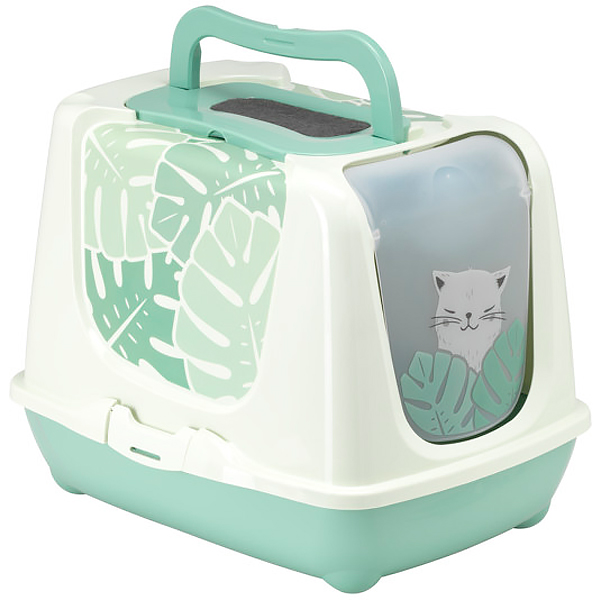 Moderna Trendy Cat Eden МОДЕРНА ЕДЕМ закритий туалет для котів , Зелений л., 49,97 см х 39,08 см х 38,91 см см фото 1
