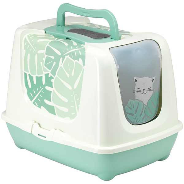 Moderna Trendy Cat Eden МОДЕРНА ЕДЕМ закритий туалет для котів , Зелений см., 57,30 см х 44,40 см х 43,75 см см фото 1