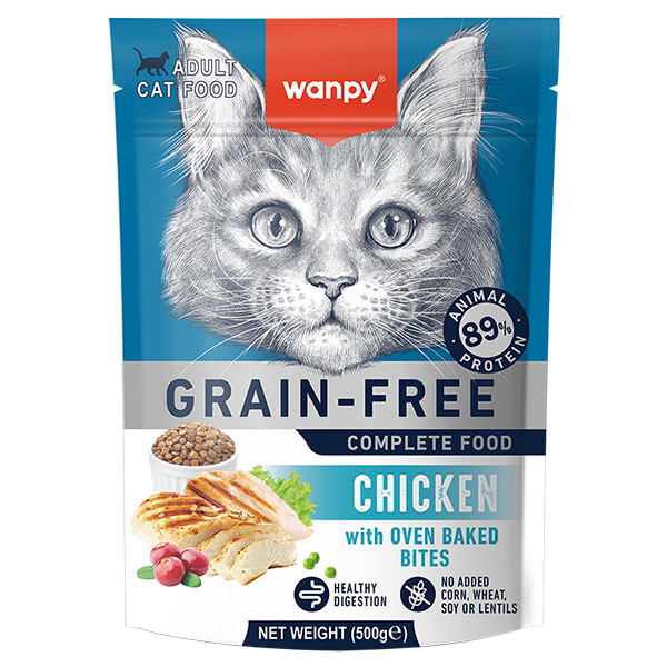 Wanpy Adult Cat Grain Free Chicken ВАНПІ КУРКА ДЛЯ КОТІВ сухий беззерновий корм , см фото 1