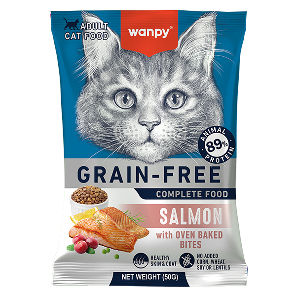 Wanpy Adult Cat Grain Free Salmon ВАНПІ ЛОСОСЬ ДЛЯ КОТІВ сухий беззерновий корм фото 1