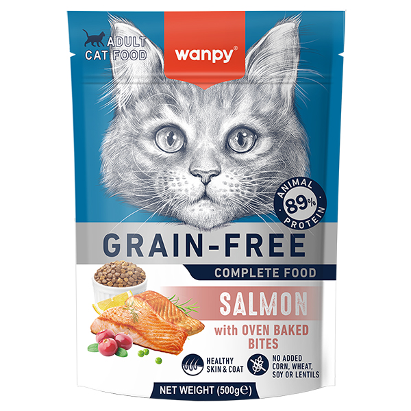 Wanpy Adult Cat Grain Free Salmon ВАНПІ ЛОСОСЬ ДЛЯ КОТІВ сухий беззерновий корм , см фото 1