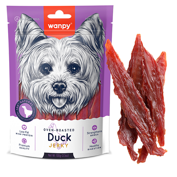 Wanpy Duck Jerky ВАНПІ ФІЛЕ КАЧКИ В’ЯЛЕНЕ ласощі для собак фото 1