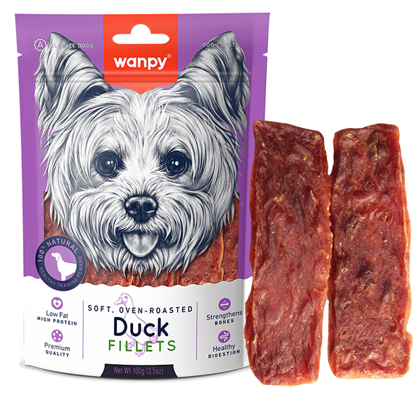 Wanpy Soft Duck Fillets ВАНПІ ФІЛЕ КАЧКИ М’ЯКЕ ласощі для собак фото 1