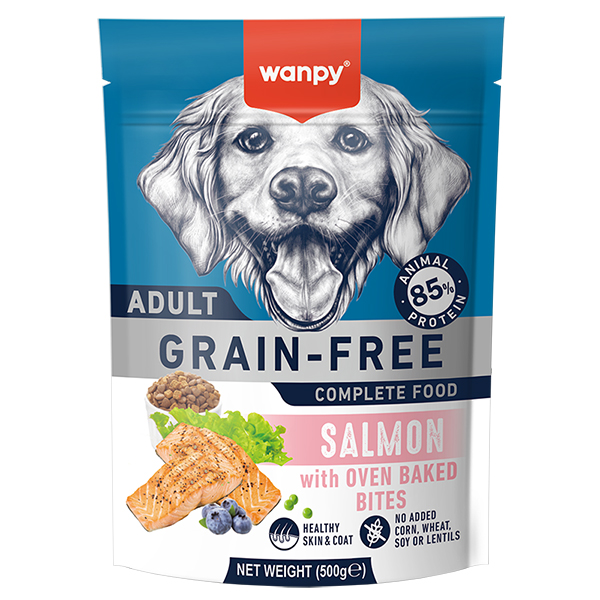 Wanpy Adult Dog Grain Free Salmon ВАНПІ ЛОСОСЬ ДЛЯ СОБАК сухий беззерновий корм фото 1