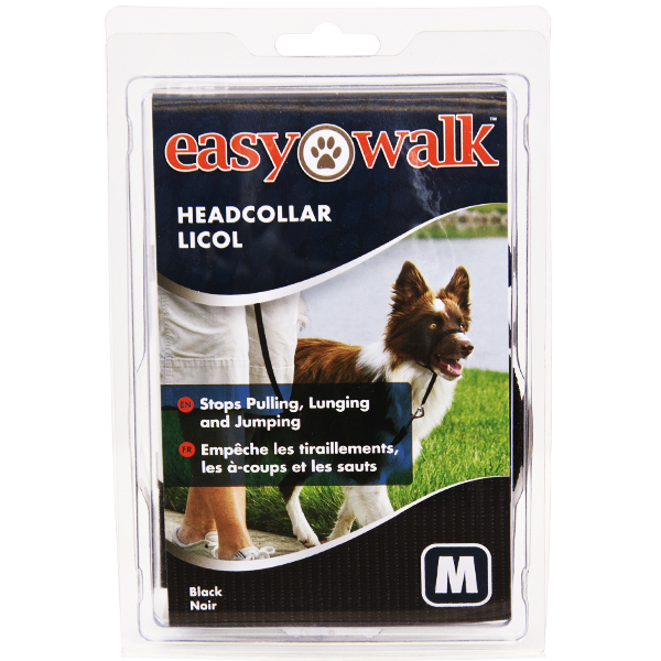 Premier ЛЕГКА ПРОГУЛЯНКА Easy Walk тренувальний ошийник для собак, середній, чорний , M л., Чорний л фото 1