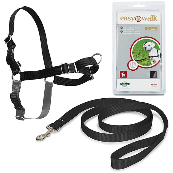 PetSafe Easy Walk ПЕТСЕЙФ ЛЕГКА ПРОГУЛЯНКА антиривок шлея для собак , M л., Чорний л фото 1
