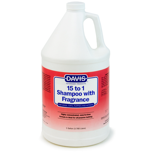 Davis 15 to 1 With Fragrance ДЕВІС 15:1 шампунь з ароматом для собак і котів, концентрат фото 1