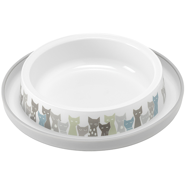 Moderna Trendy Dinner Maasai МОДЕРНА МАСАЇ миска для котів , Сіро-білий см. , 15,7 см х 15,7 см х 3,4 см см фото 1
