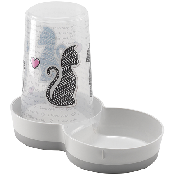 Moderna Tasty Cats in Love МОДЕРНА ЗАКОХАНІ КОТИ автоматична годівниця поїлка для котів і собак фото 1