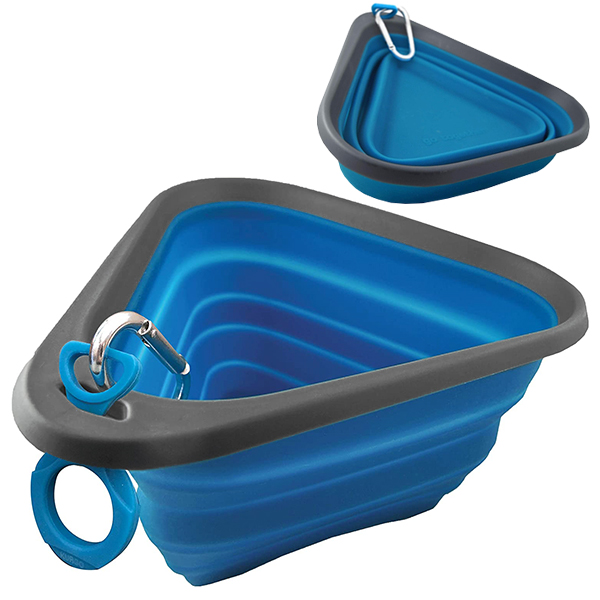 Kurgo Mash&Stash Collapsible Dog Bowl КУРГО СКЛАДАНА МИСКА для собак , L кг. , Cиній л фото 1