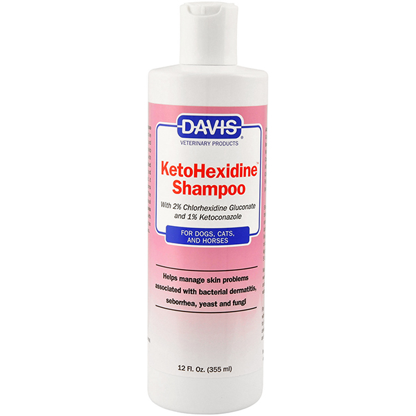 Davis KetoHexidine Shampoo ДЕВІС КЕТОГЕКСИДИН дерматокосметичний шампунь з 2% хлоргексидином та 1% кетоконазолом для собак і котів із захворюваннями шкіри