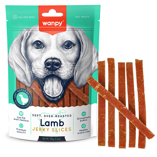Wanpy Soft Lamb Jerky Slices ВАНПІ ФІЛЕ ЯГНЯ В’ЯЛЕНЕ СЛАЙСИ ласощі для собак фото 1