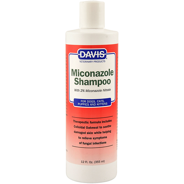 Davis Miconazole Shampoo ДЕВІС МІКОНАЗОЛ дерматокосметичний шампунь з 2% нітратом міконазолу для собак і котів із захворюваннями шкіри