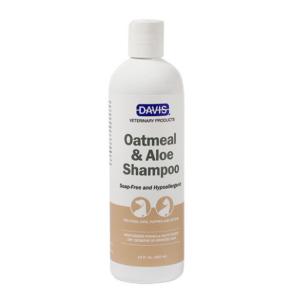 Davis Oatmeal & Aloe Shampoo ДЕВІС ВІВСЯНЕ БОРОШНО З АЛОЕ гіпоалергенний шампунь для собак і котів, концентрат фото 1
