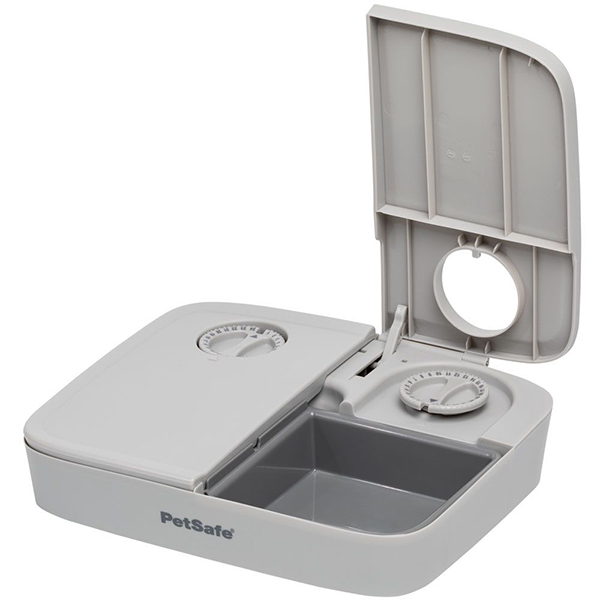 PetSafe Automatic 2 Meal Pet feader ПЕТСЕЙФ 2 ПОРЦІЇ автоматична годівниця для котів та собак, таймер, 2 порції , 25,4 см х 21 см х 6,1 см см фото 1