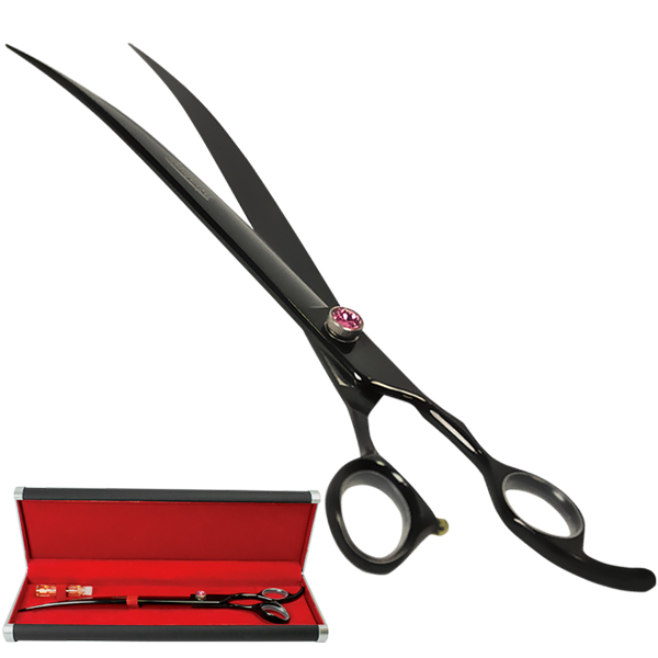 Davis Majutsu Titanium Curved ДЕВІС МАЙЖИТЦУ ТІТАНІУМ вигнуті ножиці для стрижки собак , 25,4 см см