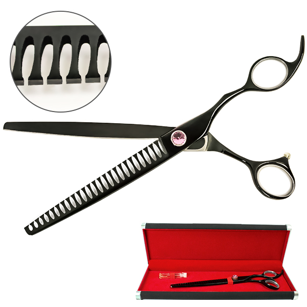 Davis Majutsu Titanium Thinning ДЕВІС МАЙЖИТЦУ ТІТАНІУМ філірувальні шанкерні ножиці для стрижки собак , 20,3 см см фото 1