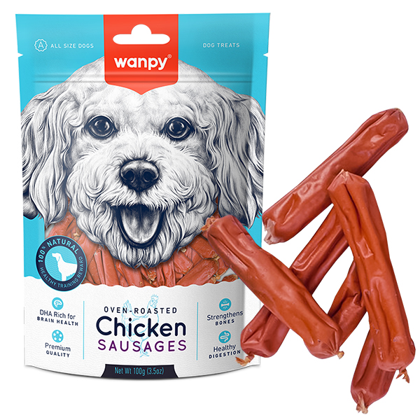 Wanpy Chicken Sausages ВАНПІ КУРЯЧІ СОСИСКИ ласощі для собак , Курка кг фото 1