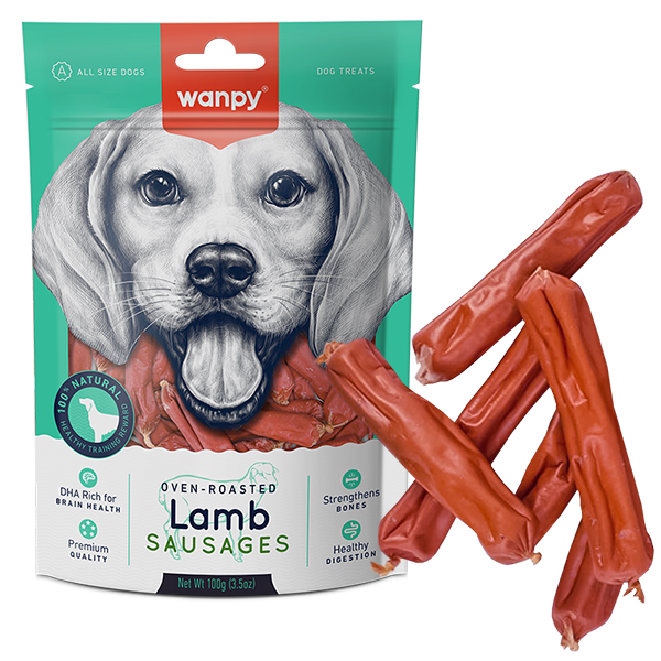 Wanpy Lamb Sausages ВАНПІ СОСИСКИ З ЯГНЯМ ласощі для собак , Ягня кг фото 1