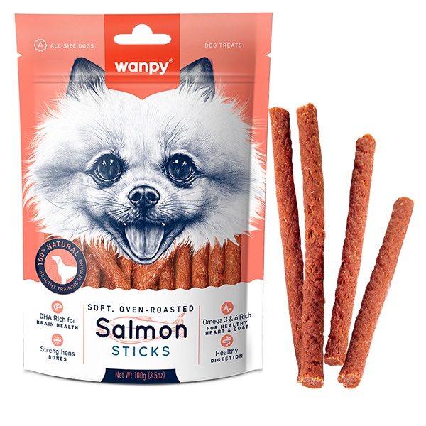 Wanpy Salmon Sticks ВАНПІ ПАЛИЧКИ З ЛОСОСЕМ лакомство для собак , Лосось кг фото 1