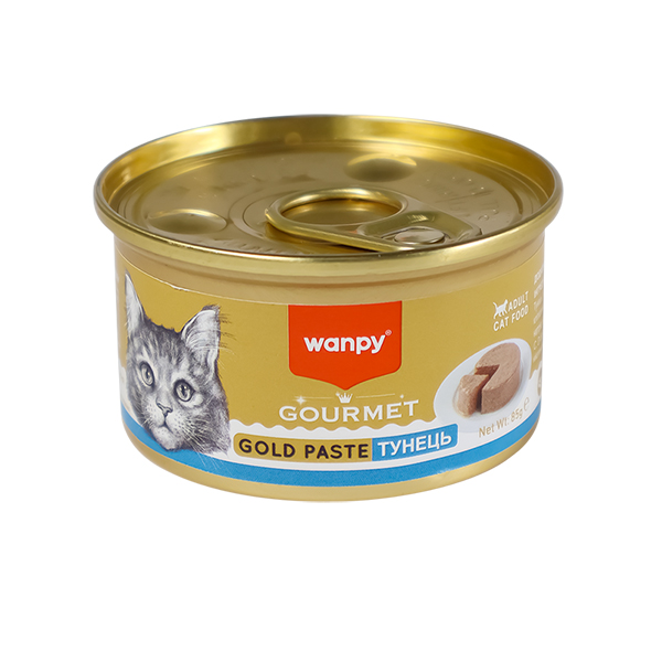 Wanpy Gourmet Gold Paste Tuna ВАНПІ ТУНЕЦЬ консерви для котів паштет, банка фото 1