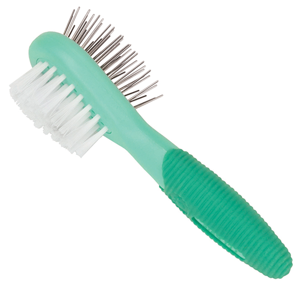 Safari Li’l Pals Combo Brush САФАРІ ЛІТТЛ ПЕЛС ЩІТКА ГРЕБІНЕЦЬ двостороння для цуценят і собак малих порід фото 1