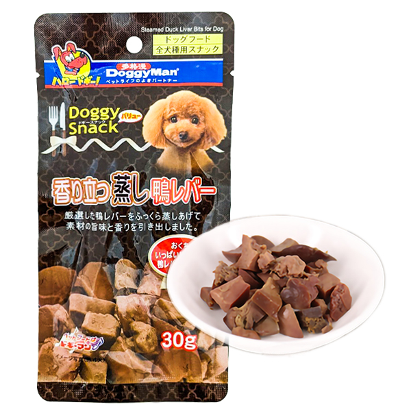 DoggyMan Steamed Duck Liver Bits ДОГГІМЕН КАЧИНА ПЕЧІНКА НА ПАРУ ласощі для собак фото 1
