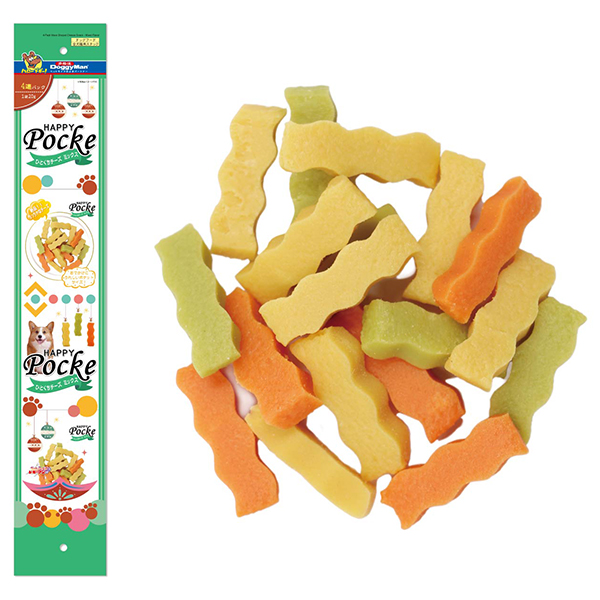 DoggyMan Wave Shaped Cheese Snack Mixed Flavor ДОГГІМЕН СИРНІ ПАЛИЧКИ ХВИЛЯ МІКС ласощі для собак , 4 од х см фото 1