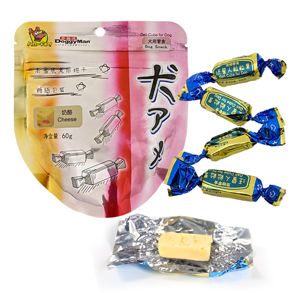 DoggyMan Deli Cube Cheese ДОГГІМЕН ЦУКЕРКИ КУБИКИ З СИРОМ ласощі для собак фото 1