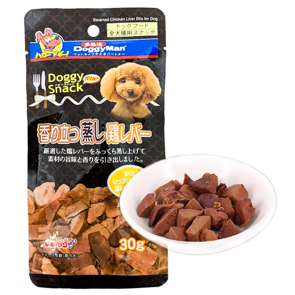 DoggyMan Steamed Chicken Liver Bits ДОГГІМЕН КУРЯЧА ПЕЧІНКА НА ПАРІ ласощі для собак фото 1