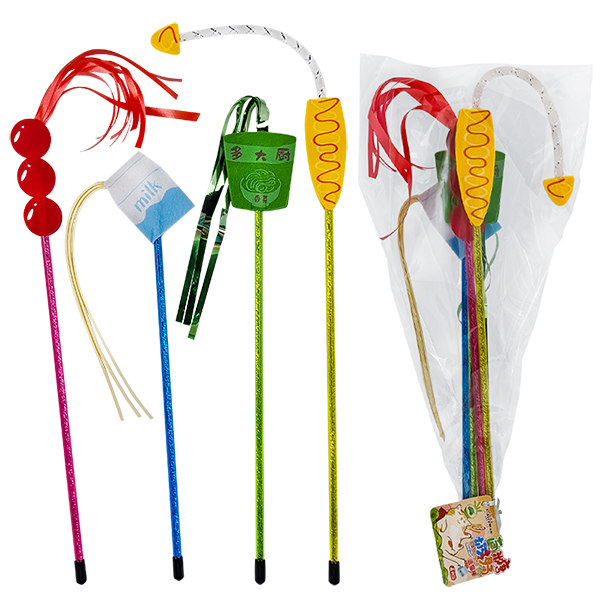Cattyman Cat Wand Toy КЕТТІМЕН ДРАЖНИЛКА іграшка для котів, набір 4шт. , В асортименті см