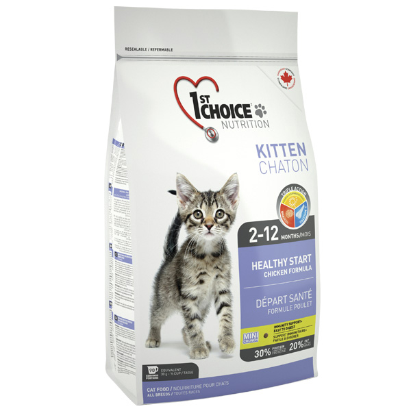 1st Choice Kitten Healthy Start ФЕСТ ЧОЙС КУРКА ДЛЯ КОШЕНЯТ сухий суперпреміум корм для кошенят , см