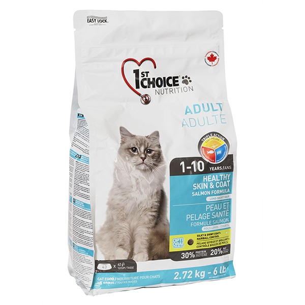 1st Choice Adult Healthy Skin&Coat ФЕСТ ЧОЙС ХЕЛЗІ ЛОСОСЬ сухий суперпреміум корм для котів , см