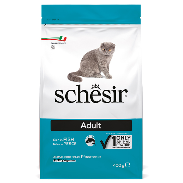 Schesir Cat Adult Fish ШЕЗІР ДОРОСЛИЙ РИБА сухий монопротеїновий корм для котів фото 1