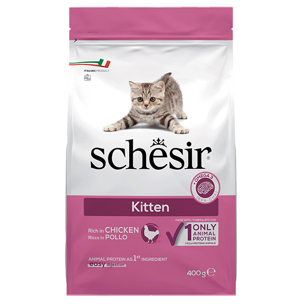 Schesir Cat Kitten ШЕЗІР КОШЕНЯ КУРКА сухий монопротеїновий корм для кошенят , см фото 1