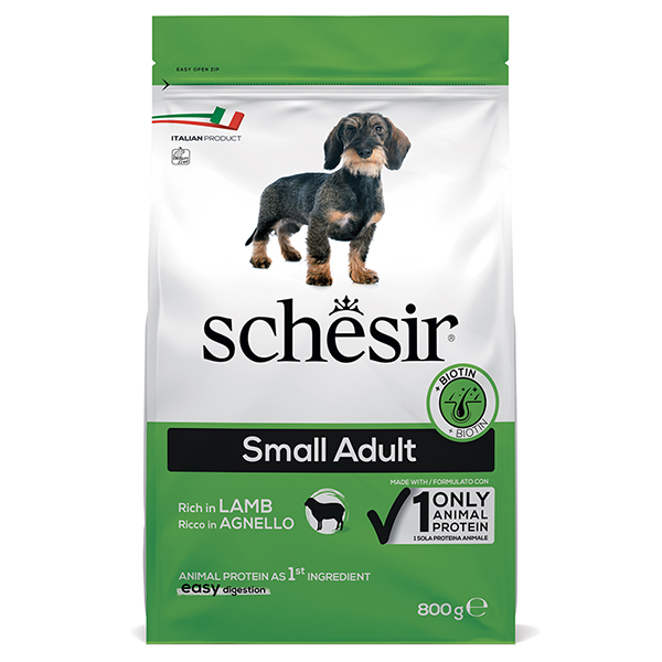 Schesir Dog Small Adult Lamb ШЕЗІР ДОРОСЛИЙ МАЛИХ ЯГНЯ сухий монопротеїновий корм для собак малих порід , см фото 1