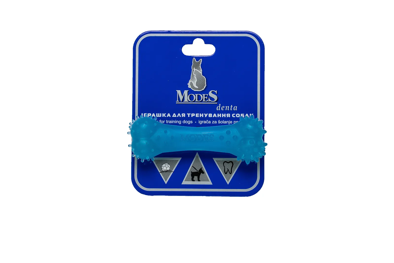 Кістка блакитна розмір XS-8см, Дента Denta іграшка для собак MODES, шт фото 1
