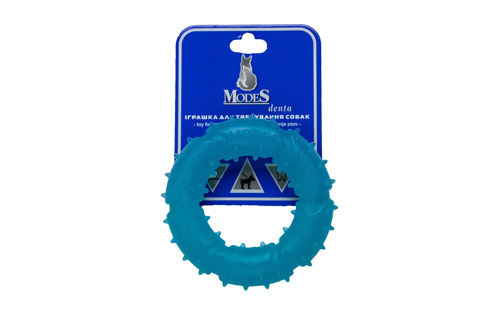 Кільце блакитне розмір XS-9см, Дента Denta іграшка для собак MODES, шт фото 1