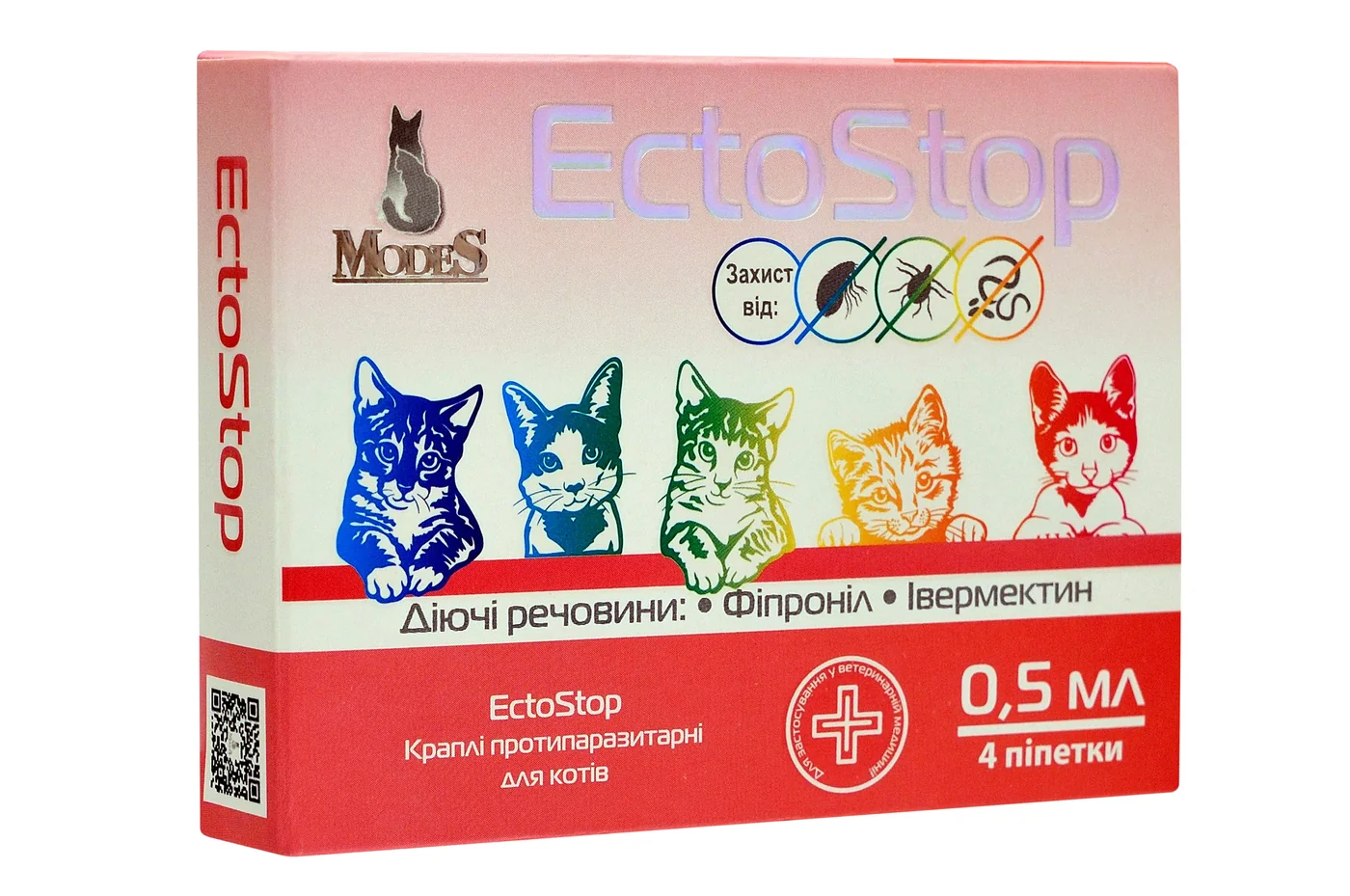 ЕктоСтоп EctoStop протипаразитарні краплі для котів до фото 1
