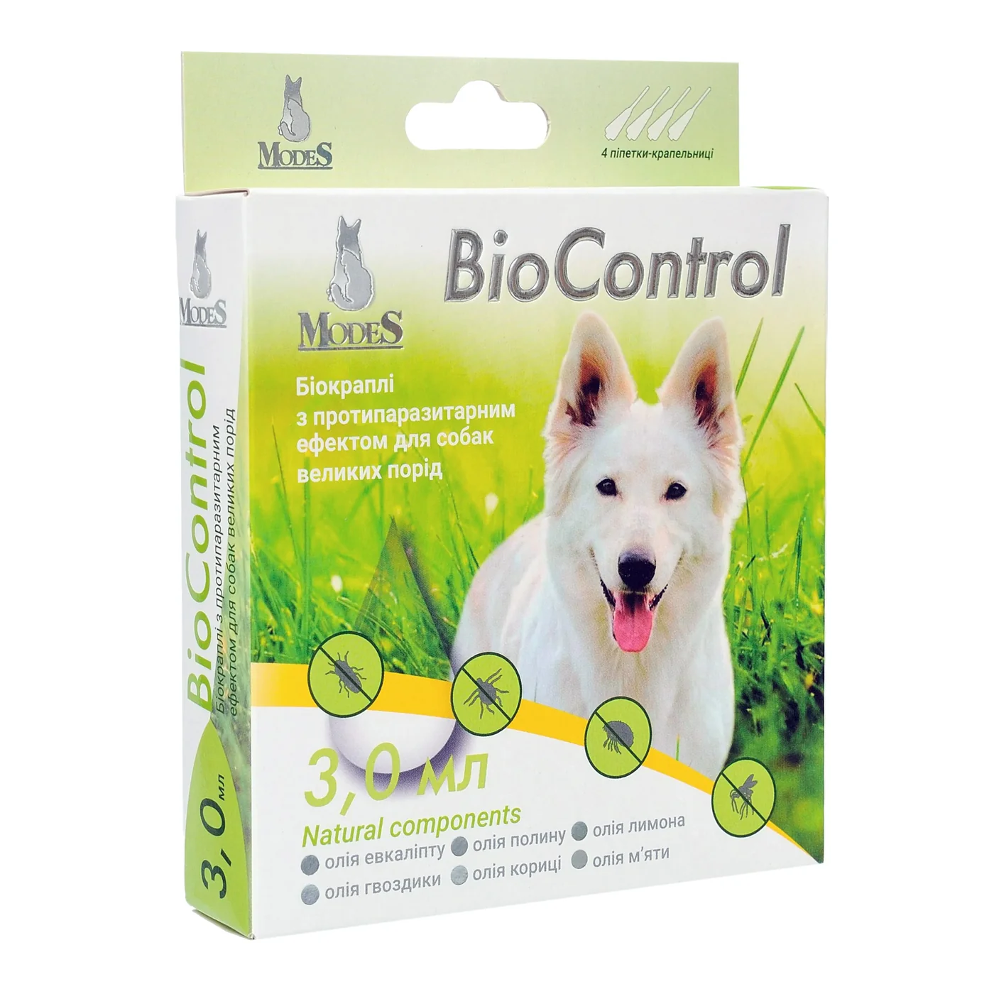 Біо контроль BioControl біокраплі з протипаразитарним ефектом для собак великих порід фото 1