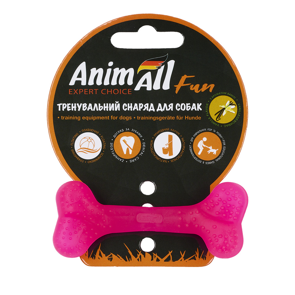 AnimAll Фан 88103 Кістка 8 см коралова фото 1